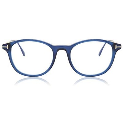 Eyeglasses Tom Ford FT 5553 -B 090 Shiny Transparent Blue  Palladium/Blue Bloc  50-19-145