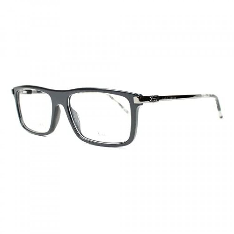 Marc Jacobs Plastic Rectangular Eyeglasses 55 0QUW Dark Gray