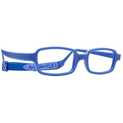 Miraflex New Baby 1 Eyeglasses for Kids+Extra Straps - Non-Toxic Plastic Frame Eyewear for Girls & Boys 39/17/130  Ages 2-4y Comfortable & Flexible Frame