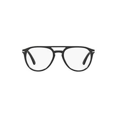 Persol PO3160V Pilot Prescription Eyeglass Frames  Black/Demo  52 mm
