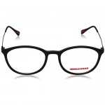 Prada Linea Rossa Men's PS 04HV Eyeglasses Black Rubber 53mm