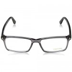 TOM FORD Men's TF 5408 Rectangular Eyeglasses 56mm Transp. Grey Grey Horn Effect Temples Shiny Pall 56/16/145