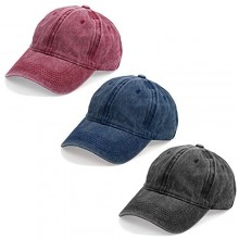 3PCS Classic Baseball Cap  Low Profile Hats Adjustable Washed Plain Baseball Hat Cap Dad Hat for Men Women