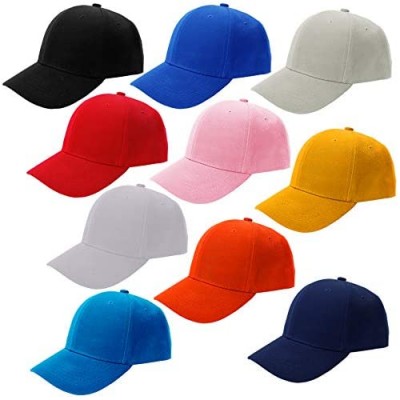 CoverYourHair Baseball Hats - Plain Dad Hat - Baseball Caps - Adjustable Sport Cap  10 Pack Baseball Cap  Multi color One Size