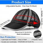 Geyoga 3 Pieces Breathable Baseball Cap Quick Dry Unisex Mesh Sports Cap Adjustable Baseball Hat UV Protection Outdoor Running Hats for Golf Cycling Running Fishing Camping Hiking Tourism Beach