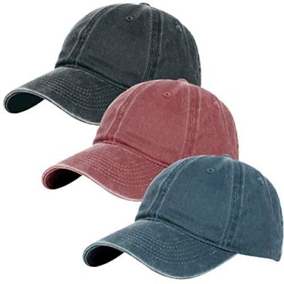 Glamorstar Classic Unisex Baseball Cap Adjustable Washed Dyed Cotton Ball Hat