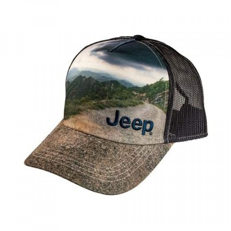 Jeep Premium Trail Scenery View Hat Navy
