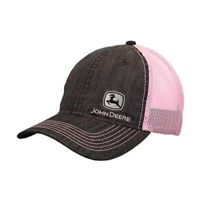 John Deere Ladies' Pink Chambray Mesh Hat/Cap - LP73335  Denim/Pink  One Size