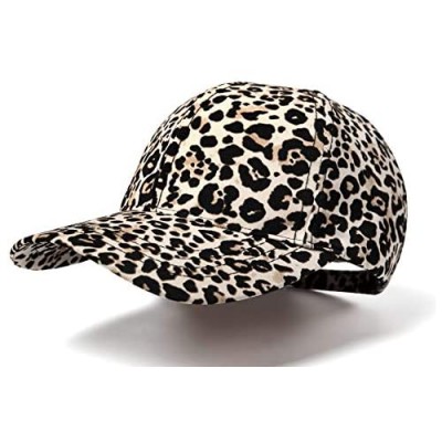 Nabegum Womens Adjustable Leopard Cheetah Print Organic Cotton Dad Hat Baseball Cap