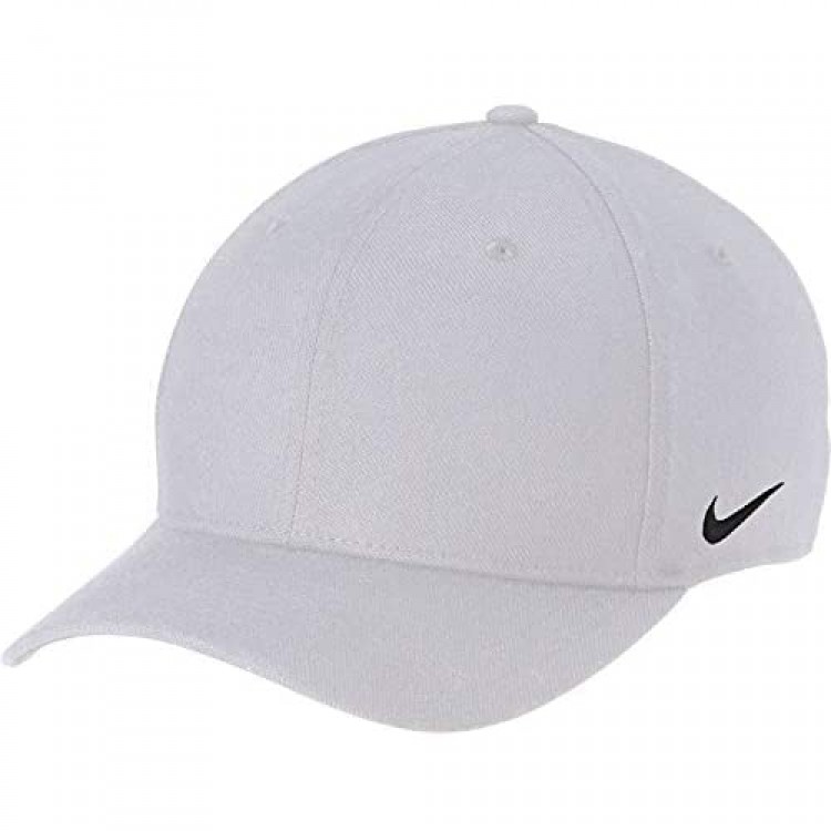 Nike Dri-FIT Swoosh Flex Cap (White Medium/Large)