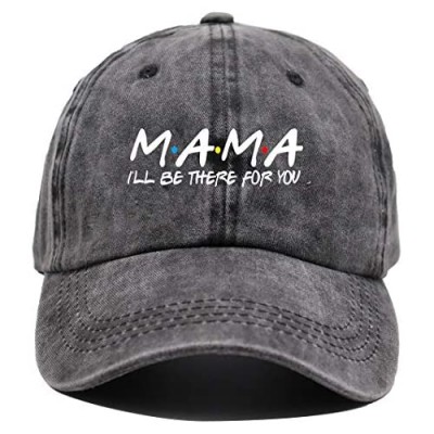 OASCUVER Mama Baseball Caps for Women  Adjustable Vintage Washed Cotton Funny Mom Gift Hats