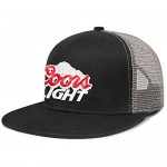 Snapback Mesh Baseball Cap Flat Brim Cool Sun Hats Novelty Trucker Dad Caps Fishing Hat Adjustable for Men Women