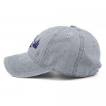Unisex UFO Bigfoot Denim Hat Adjustable Washed Dyed Cotton Dad Baseball Caps