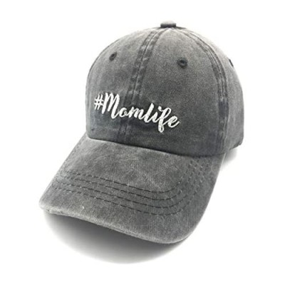 Waldeal Women's Embroidered Adjustable Mom Life Vintage Washed Distressed Baseball Dad Hat Cap