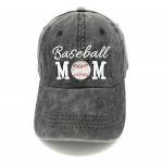 Waldeal Women's Embroidered Adjustable Ponytail Hat Messy High Bun Baseball Cap