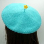 Handmade Little Yellow Star Beret Vintage Artist Hat Kawaii Story Hat Cute Women Cap