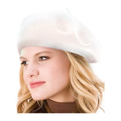 ICSTH French Beret - Wool Solid Color Womens Beanie Cap Hat