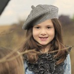 JELLYTREE Toddler Beret Hat Baby Girls French Artist Knit Hat Little Girls Warm Knitted Beret Kids Fashion Beanie 1-4yr