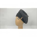 Krono Krown Womens French Beret Winter Wool Knitted Beanies Cap Hat -100% Wool Elastically Adjustable