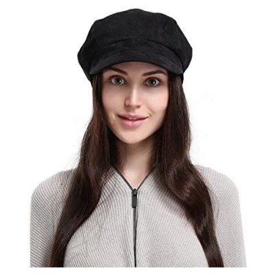 La Vogue Newsboy Cabbie Beret Cap for Women Beret Visor Bill Hat
