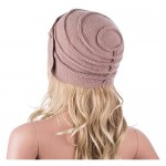 Lawliet Solid Color 1920s Womens 100% Wool Flower Winter Bucket Cap Beret Hat A376