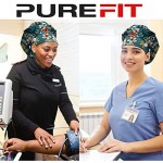 Purefitinsoles Bouffant Caps with Buttons Working Hats with Sweatband and Elastic Toggle Adjustment One Size Fit All