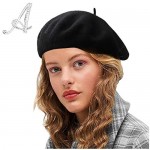 Sydbecs Wool Beret Hats for Women Ladies Girls French Barret Hat Solid Color Style