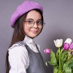 Zhanmai 6 Pieces Kids French Beret Hats Winter Warm Artist Beret Beanie Cap for Girls Boys
