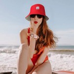 8 Pieces Colorful Smiling Face Bucket Hats Embroidery Visor Outdoor Fishermen Cap Summer Travel Beach Sun Hats for Women Men