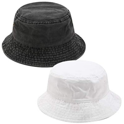 Bucket Hat for Women Men UV Protection Packable Sun Hats Fisherman Cap for Fishing  Beach & Boating Outdoor Sports 2pack