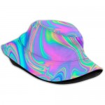 Colorful Psychedelic Trippy Art Unisex Fashion Bucket Hat Fisherman Cap Sun Hat