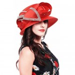 FORBUSITE Church Kentucky Derby Dress Hats for Women