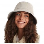 FURTALK Bucket Hats for Women Washed Cotton Packable Summer Beach Sun Hats Mens Womens Bucket Hat with Strings for Travel