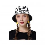LEIDAI Cute Bucket Hat Beach Fisherman Hats for Women Reversible Double-Side-Wear