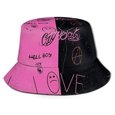 Lil Peep Unisex Fashion Bucket Hat Summer Fisherman's Hat Flat Top Breathable Bucket Hats