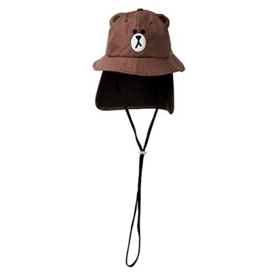 LINE FRIENDS Character Embroidered 100% Cotton Kids Bucket Hat