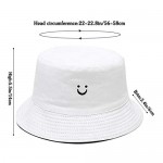 Malaxlx Unisex Bucket Hat Beach Sun Hat Aesthetic Fishing Hat for Men Women Teens Reversible Double-Side-Wear
