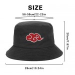 Red Cloud Logo Embroidery Summer Hat Women Men Bucket Cap The Design Flat Visor Fisherman Hat Anime Sun Hat