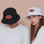 Red Cloud Logo Embroidery Summer Hat Women Men Bucket Cap The Design Flat Visor Fisherman Hat Anime Sun Hat
