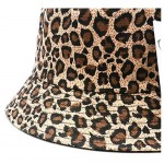 Reversible Bucket hat for Women & Men Foldable Leopard Cheetah Print Fisherman Sun Cap Bucket hat for Girl boy