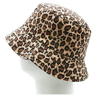 Reversible Bucket hat for Women & Men  Foldable Leopard Cheetah Print Fisherman Sun Cap Bucket hat for Girl boy