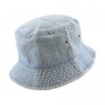 The Hat Depot Denim Cotton & Lightweight Quick Dry Packable Bucket Sun Hat