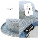 The Hat Depot Denim Cotton & Lightweight Quick Dry Packable Bucket Sun Hat