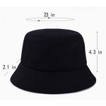 Unisex Bucket Hat Summer Beach Sun Hat Black Foldable Travel Bucket Outdoor Cap Vacation Headwear