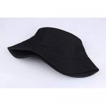 Unisex Cotton Solid Sun-Hat Bucket - Foldable Packable Bucket Cap for Beach and Travel
