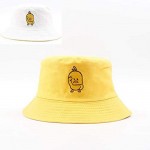 VIVICMW Unisex Duck Embroidered Bucket Hat Packable Fashion Fisherman Cap Summer Reversible Cap White