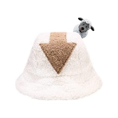 wunderlin Fluffy Bucket Hat Cosplay Costume for Adult (Unisex) Winter Plush Brown Color Arrowhead Fisherman Hat | One Size