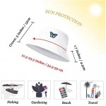 ZLYC Unisex Fashion Embroidered Bucket Hat Summer Fisherman Cap for Men Women Teens
