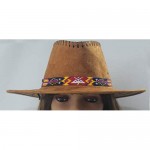 Beaded Hat Band Black and Red Beaded Eagle Pattern-Native American-Handmade H-55-SB-2