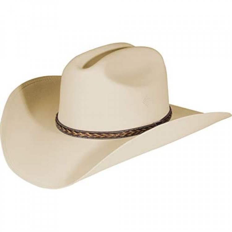 Enimay Western Cowboy & Cowgirl Hat Pinch Front Wide Brim Style